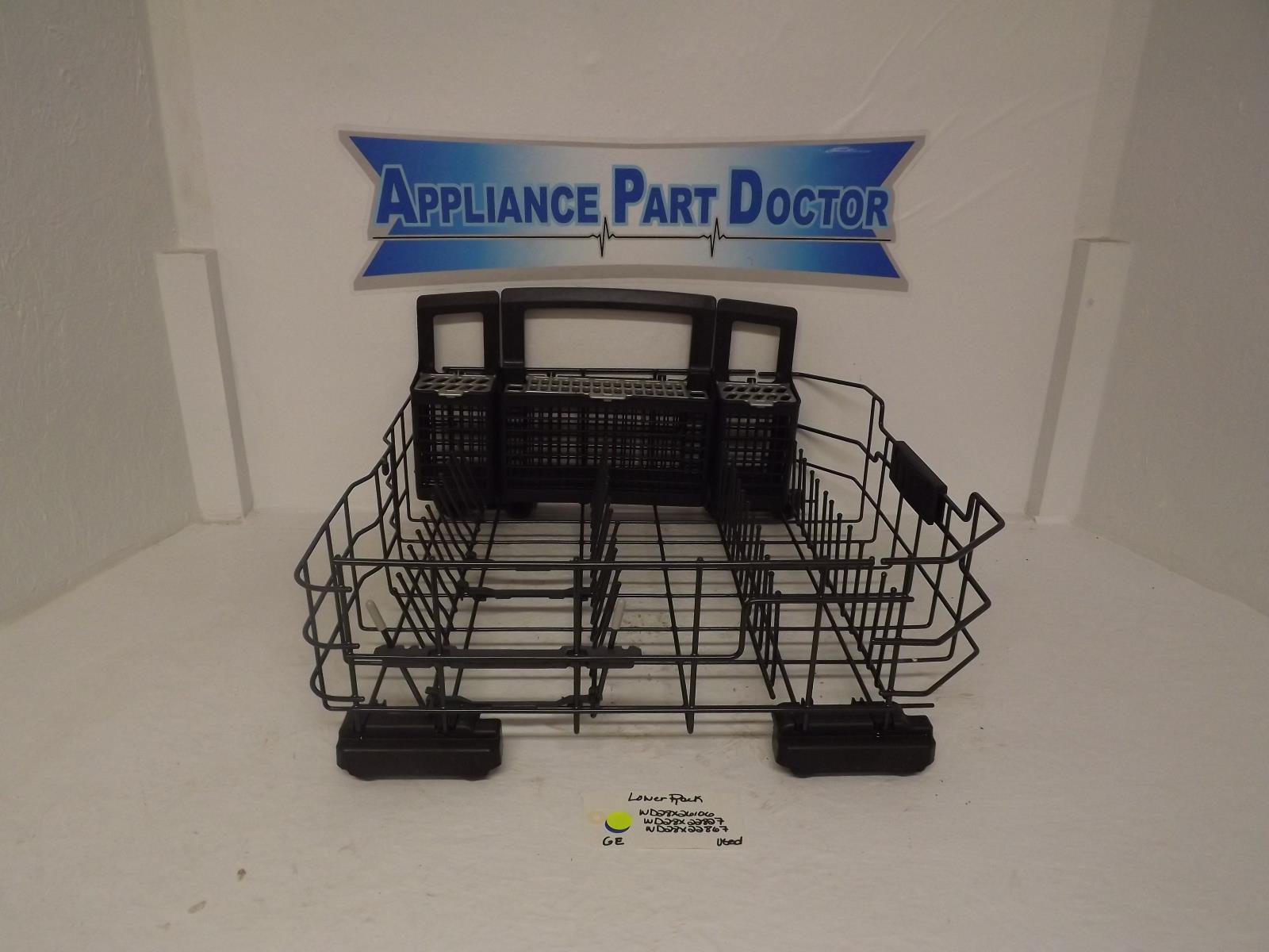 GE Dishwasher WD28X26106 WD28X22827 WD28X22867 Lower Rack Used GE Dishwasher WD28X26106 WD28X22827 WD28X22867 Lower Rack Used